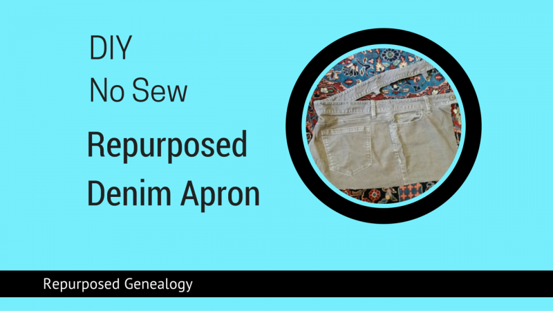 DIY No SewRepurposed Denim Apron (1)