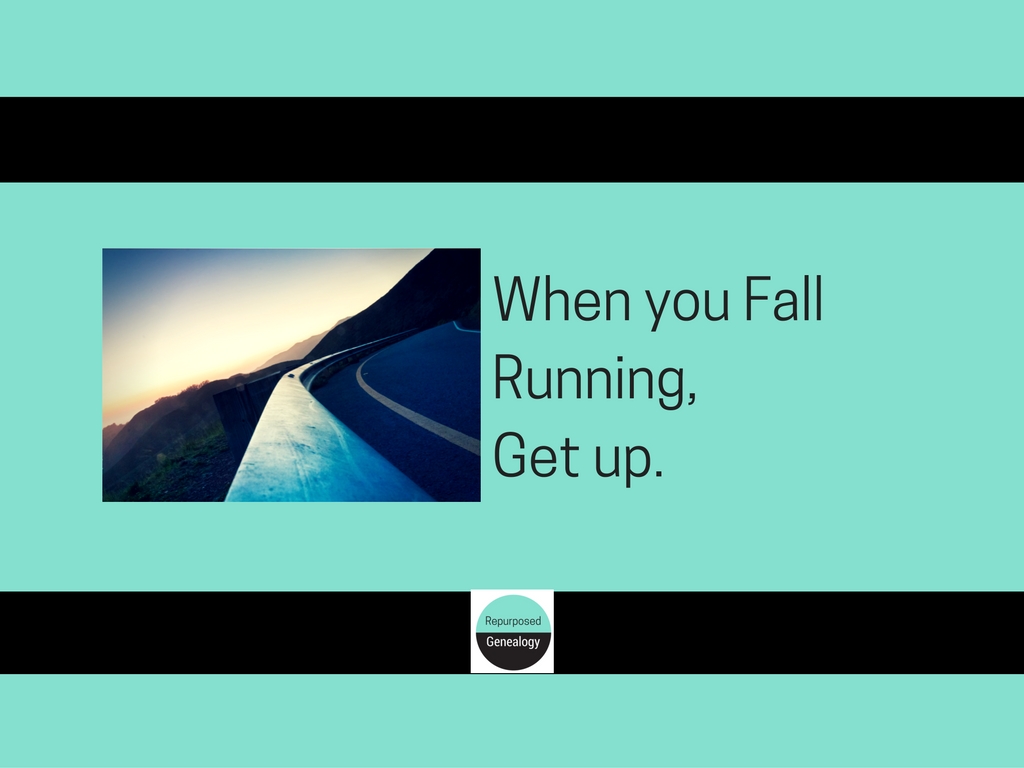 When you fall running, get up (1)