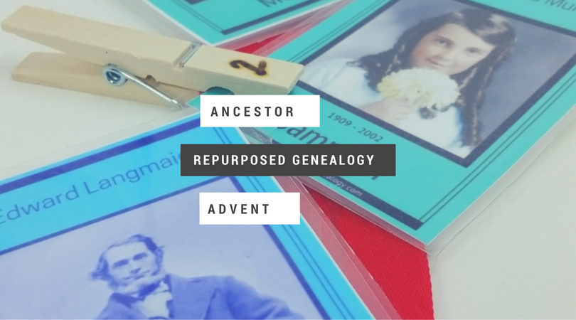 DIY Ancestor Cards Advent