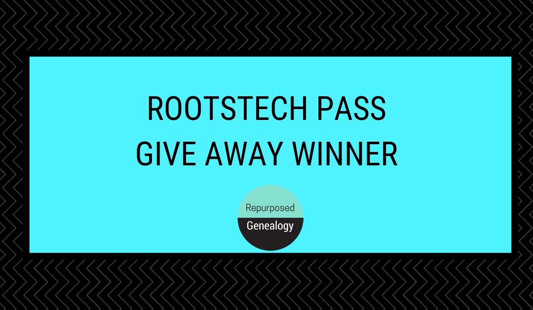 RootsTech Pass Give Away Winner